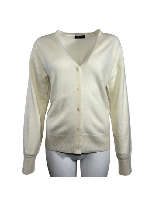 CARDIGAN DONNA SCOLLO A V PANNA ESSENTIEL STUDIO | LMD021PANNA